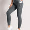 Pockets Fitness High Waist Gym Leggings Women Autumn Skinny Stretch Athletic Leggings Women Running Outdoors Pockets Pants