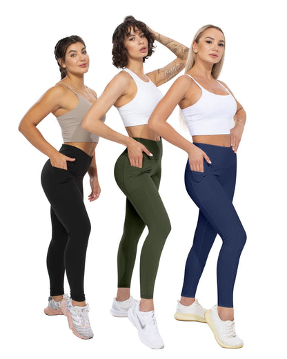 Pockets Fitness High Waist Gym Leggings Women Autumn Skinny Stretch Athletic Leggings Women Running Outdoors Pockets Pants