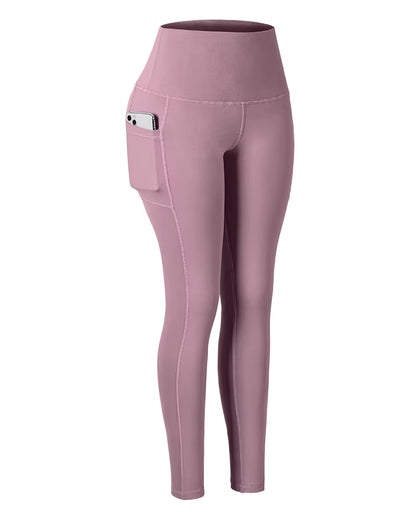 Pockets Fitness High Waist Gym Leggings Women Autumn Skinny Stretch Athletic Leggings Women Running Outdoors Pockets Pants