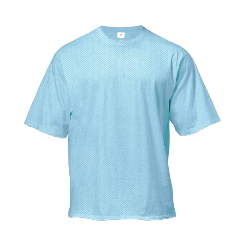 Oversized Loose Men'S Running Sport T-Shirt Gym Bodybuilding Fitness Training Clothing Summer Mesh Short Sleeves Quick Dry Shirt